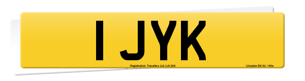Registration number 1 JYK